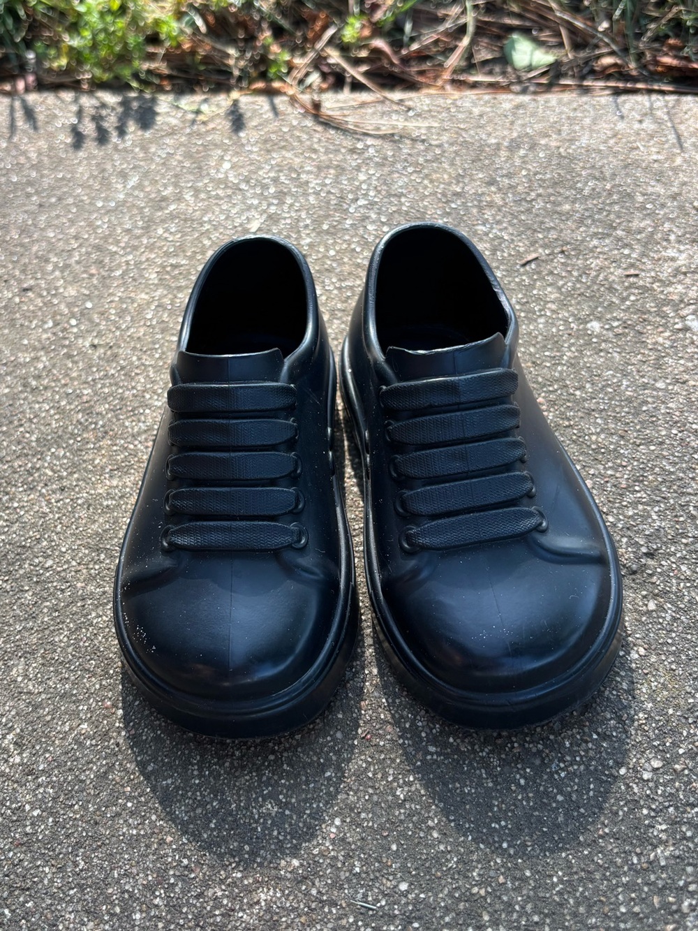 Mini Melissa black toddler loafers